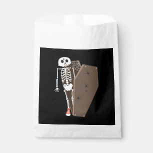 Skeleton and Coffin Halloween Design Favour Bag