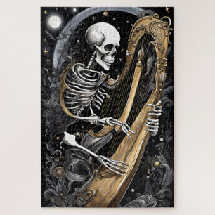 Skeleton and Harp I Jigsaw Puzzle