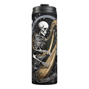 Skeleton and Harp I Thermal Tumbler
