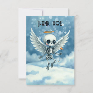 Skeleton Angel – The Sweet Side of the Afterlife.  Thank You Card
