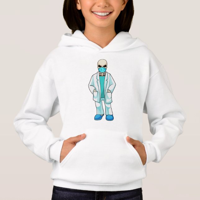 Skeleton as Doctor with Face mask (Front)