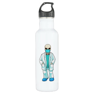 Skeleton as Doctor with Face mask 710 Ml Water Bottle