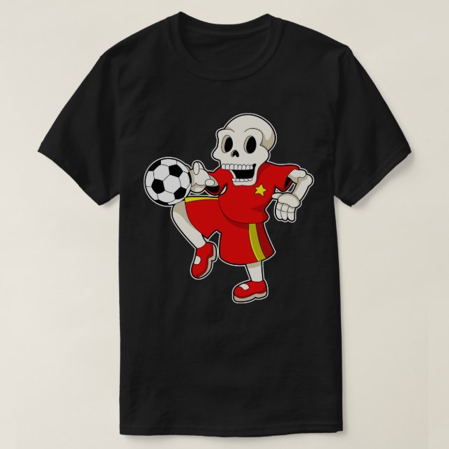 Skeleton at Sports T-Shirt (Design Front)