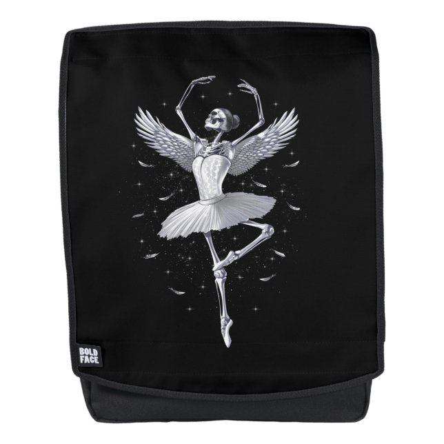 Skeleton Ballerina Backpack (Front)