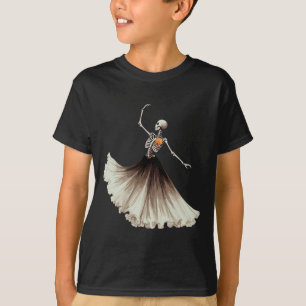 Skeleton Ballerina Ballet Dance Halloween Women Gi T-Shirt