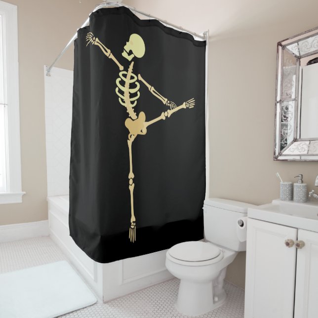 Skeleton Ballerina Douche rideau (En situation)