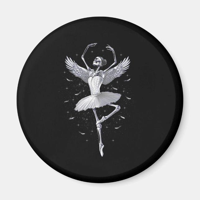 Skeleton Ballerina Magnet (Front)