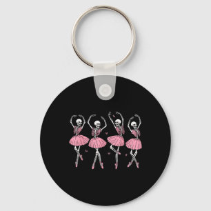 Skeleton Ballerinas Ballet Dance Cute Girl Hallowe Keychain