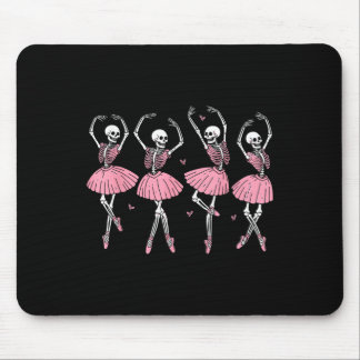 Skeleton Ballerinas Ballet Dance Cute Girl Hallowe Mouse Pad