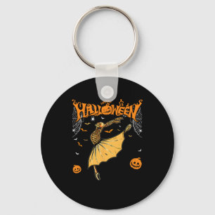 Skeleton Ballerinas Ballet Dance Cute Halloween Co Keychain