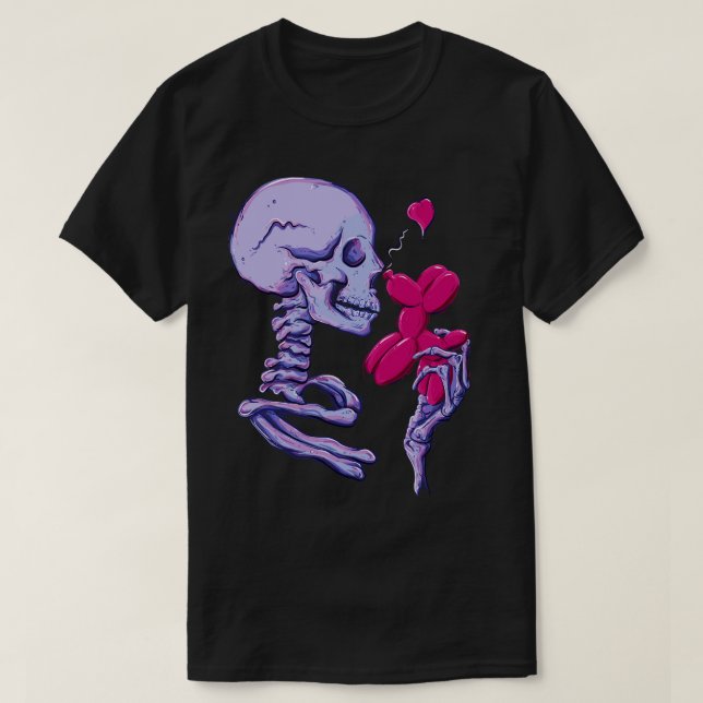 Skeleton balloon T-Shirt (Design Front)