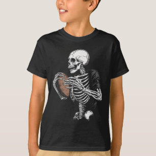 Skeleton Baseball Halloween Costume Funny Men Boys T-Shirt