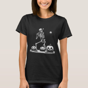 Skeleton Baseball Player Halloween Mens Womens Kid T-Shirt