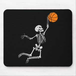 Skeleton Basketball Halloween Costume Mens Boys Te Mouse Pad
