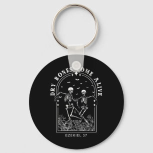 Skeleton Bible Verse Dry Bones Come Alive Christia Keychain