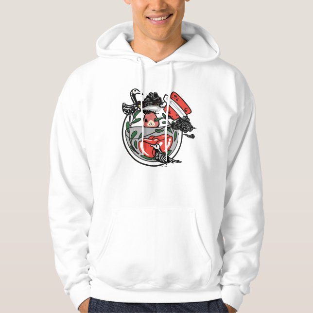 Skeleton Birds & Magic Bunny Potion Hoodie (Front)