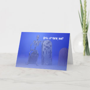 Skeleton birthday card