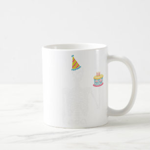Skeleton Birthday Party Lazy Halloween Costume Fun Coffee Mug