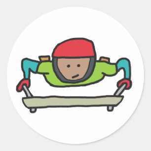 Skeleton Bob Classic Round Sticker