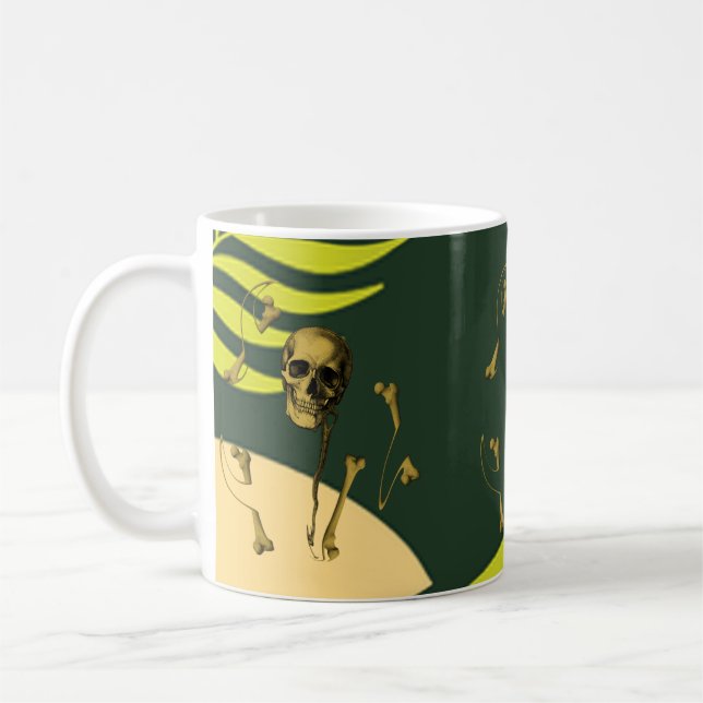 Skeleton bones coffee mug (Left)