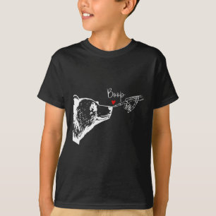 Skeleton Boop Bear Funny Halloween Girl Men Women T-Shirt