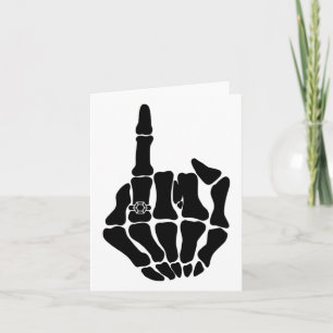 Skeleton Bride Wedding Just Married Spooky Gothic  Card