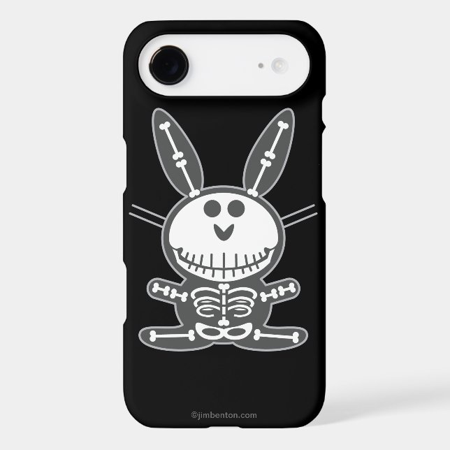 Skeleton Bunny iPhone 3 Tough Case (Back)
