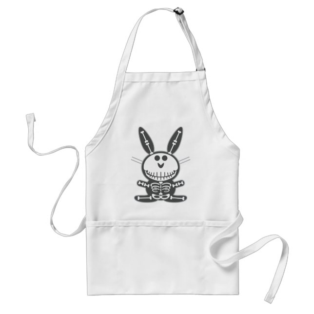 Skeleton Bunny Standard Apron (Front)