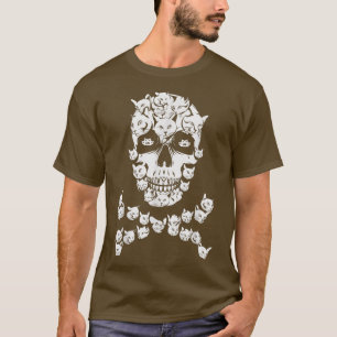 Skeleton Cat Halloween 2021 Funny Gift T-Shirt