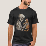 Skeleton Cat Skull Kitty Cute Goth Adult Halloween T-Shirt<br><div class="desc">Skeleton Cat Skull Kitty Cute Goth Adult Halloween Costume</div>