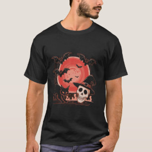 Skeleton Cat Skull Kitty Cute Goth Halloween Men W T-Shirt