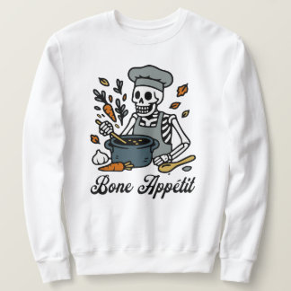 Skeleton Chef Halloween - Spooky Fall Cooking Sweatshirt