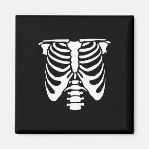 Skeleton Chest Rib Cage Bones Halloween X-ray Magnet