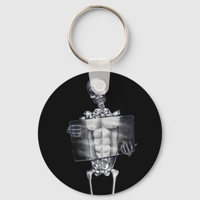 Skeleton Chest Xray Keychain (Front)