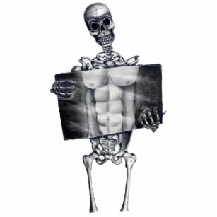 Skeleton Chest Xray Photo Sculpture