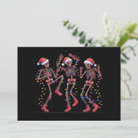 Skeleton Christmas Dancing Skeleton Lights Merry 
