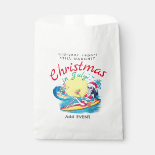 Skeleton Christmas in July Beach Surf Naughty Favour Bag