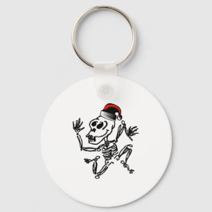 Skeleton Christmas Keychain