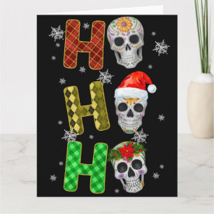 Skeleton Christmas Tree Funny Ugly Xmas Skeletons Card