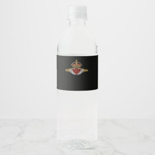 Skeleton Claddagh Colour Water Bottle Label