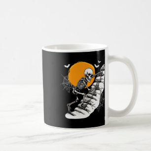 Skeleton Climbing Halloween Costume Sports Lover F Coffee Mug