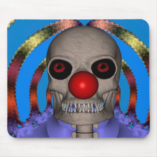 Skeleton Clown Mouse Pad (Front)