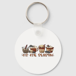 Skeleton Coffee Cups Coffee Lover Keychain