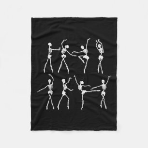 Skeleton Costume Ballerinas Ballet Dance Cute Hall Fleece Blanket