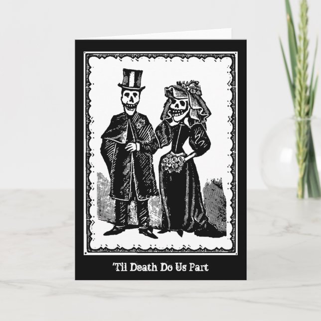 Skeleton Couple - Card (Customize) (Front)