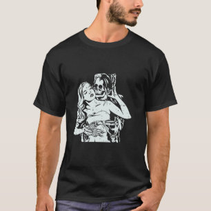 Skeleton Couple Kissing Halloween Bones Skull Men T-Shirt