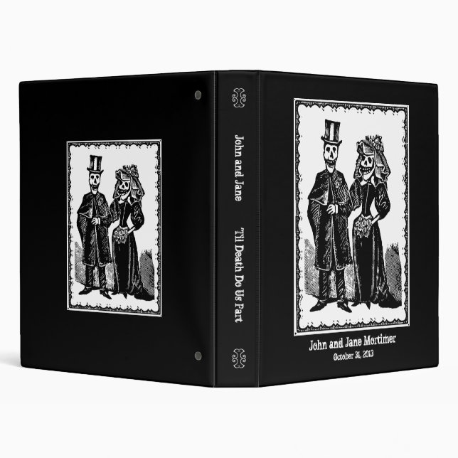 Skeleton Couple - Planner Binder (Customize) (Background)