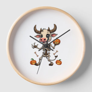 Skeleton Cow Parade Clock