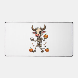 Skeleton Cow Parade Desk Mat