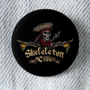 Skeleton Crew 1 Inch Round Button